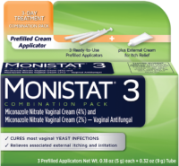MONISTAT 3 COMBINATION PACK PREFILLED CREAM  15g