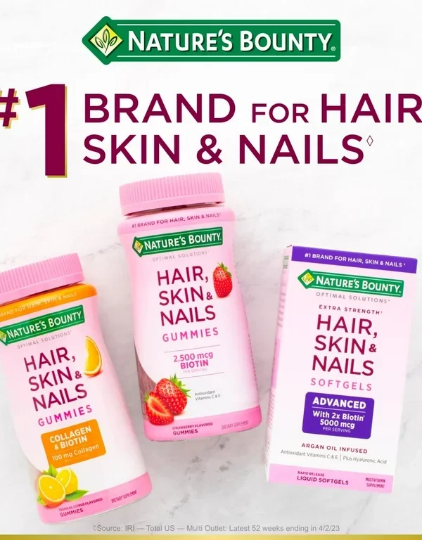 NATURE'S BOUNTY HAIR,SKIN & NAILS GUMMIES  90gummies