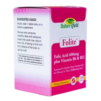 NATURE'S FIELD FOLITE 400mg  100tablets.