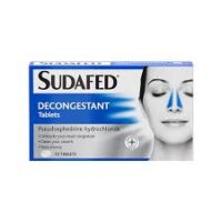 SUDAFED DECONGESTANT TABLETS.