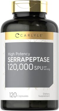 SERRAPEPTASE 120,000spu   120capsules.