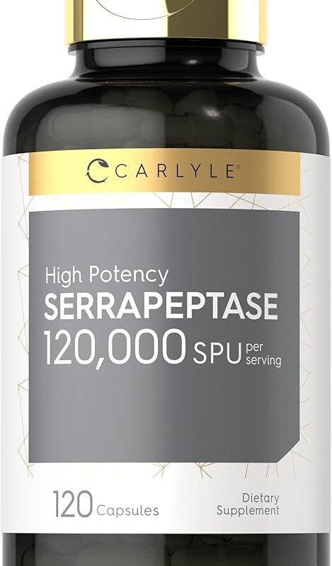 SERRAPEPTASE 120,000spu   120capsules.