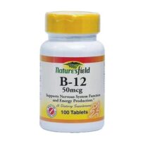 nf b12 50mcg by 100 Nature's Field Vitamin B-12 (50mcg) by 100