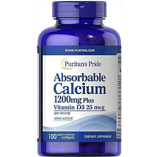 Puritan's Pride Absorbable Calcium 1200mg Plus Vit D3