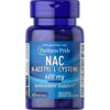 Puritan's Pride NAC N-ACETYL-L-CYSTEINE -600mg X60 Capsules