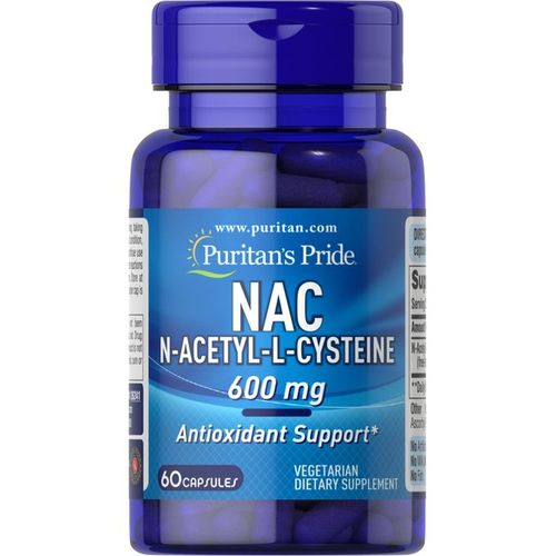 Puritan's Pride NAC N-ACETYL-L-CYSTEINE -600mg X60 Capsules