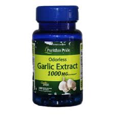 odorless blue puritan's pride odorless garlic extract 1000mg