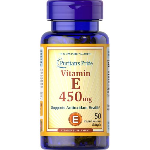 pp vitamin e puritan's pride vitamin E 450mg 50 rapid release soft gels