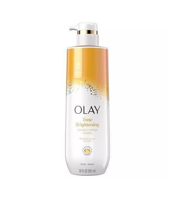 Olay cleansing and tone brightening vitamin c serum complex body wash