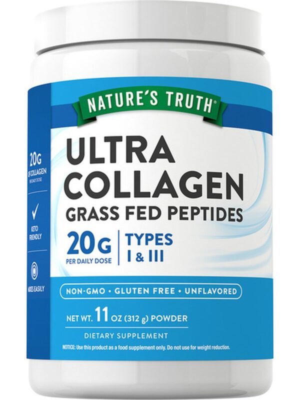 Natures truth ultra collagen grass fed peptide 20g type 1 and 3