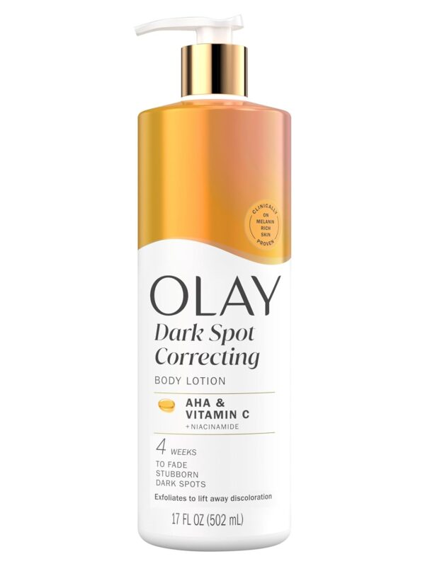 Olay dark spot correcting body lotion with AHA,vitamin C and niacinamide 502ml