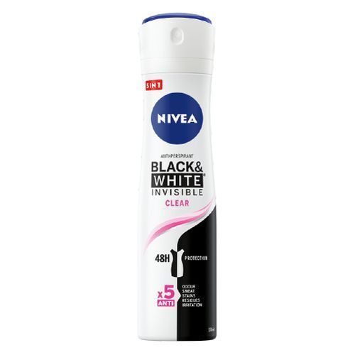 INVISI NIVEA BLACK AND WHITE INVISIBLE CLEAR ANTI-PERSPIRANT