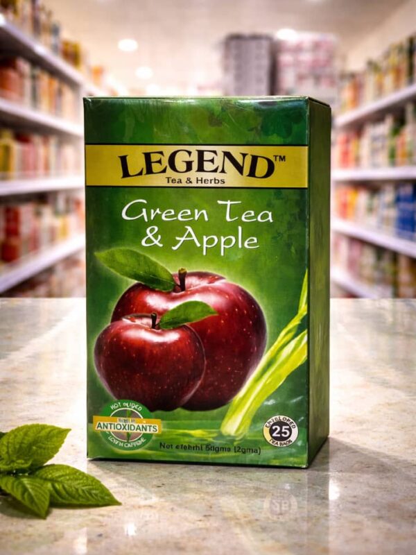 LEGEND TEA AND HERBS GREEN TEA AND APPLE