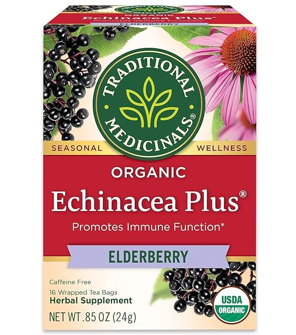 TRADITIONAL MEDICINALS ORGANIC ECHINACEA PLUS TEA