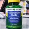 SPRING VALLEY MAGNESUIM OXIDE 250mg DIETARY SUPPLEMENT